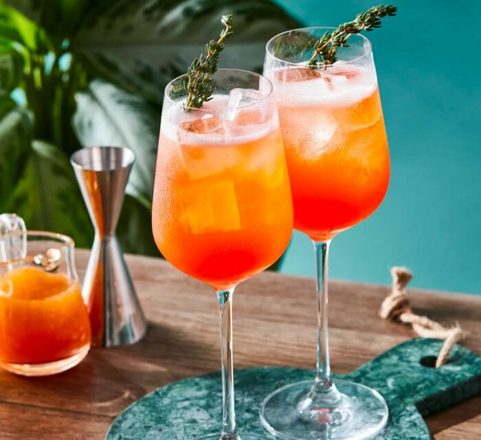 cocktail apérol à l'abricot